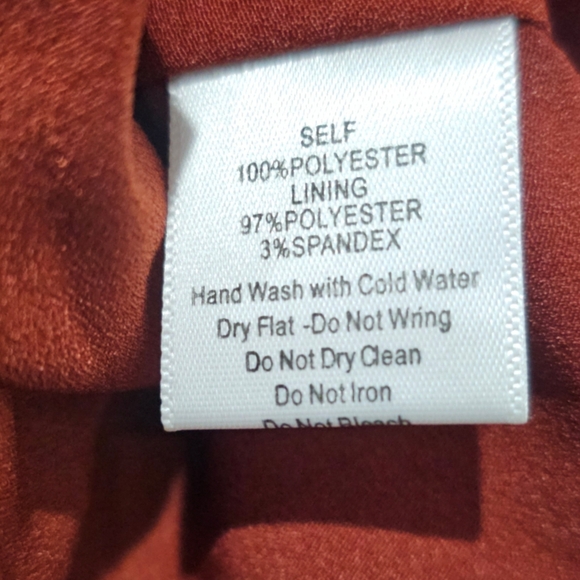 Anthropolgie PINCH Rust Ruffled Floral Mini Dress - Picture 7 of 8